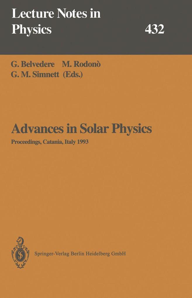 Advances in Solar Physics