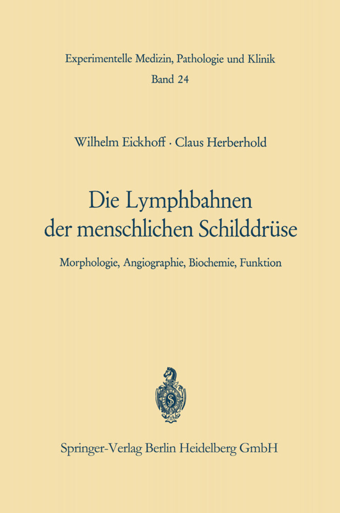 Die Lymphobahnen der menschlichen Schilddrüse - W. Eickhoff/ C. Herberhold