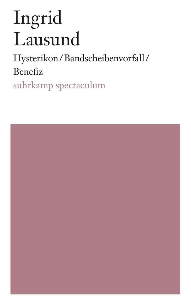 Suhrkamp Verlag Hysterikon / Bandscheibenvorfall / Benefiz - Bild 4