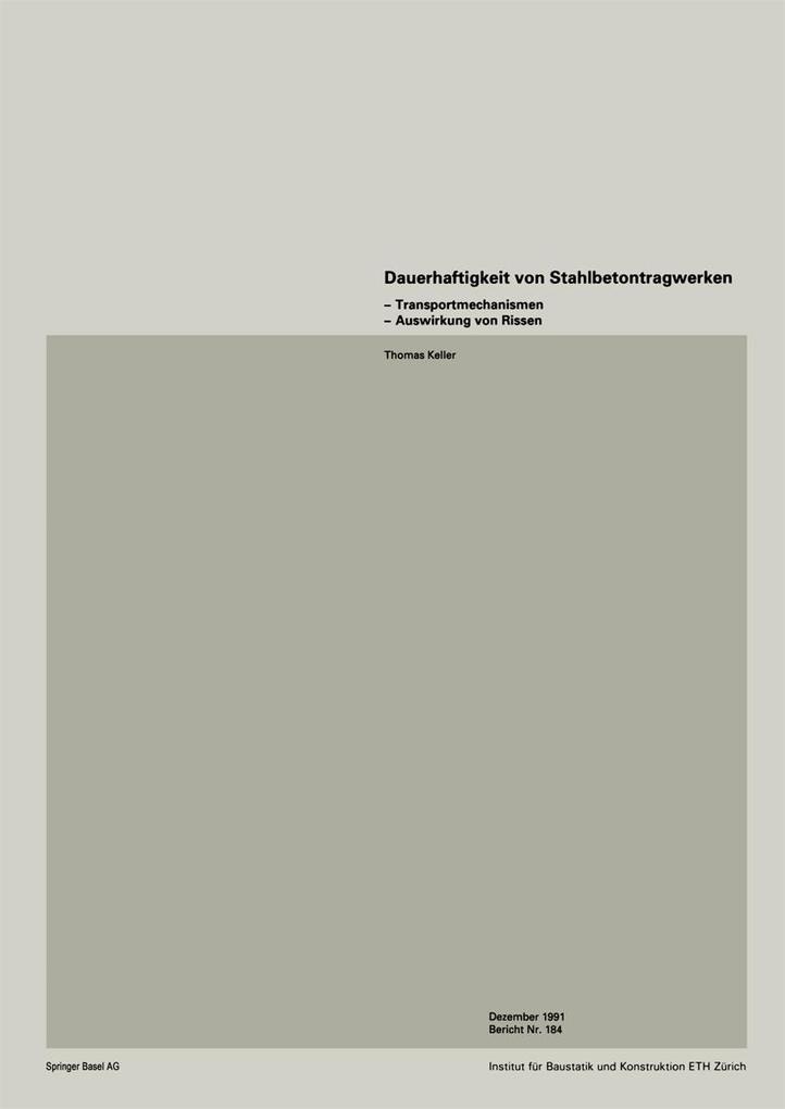 Dauerhaftigkeit von Stahlbetonwerken
