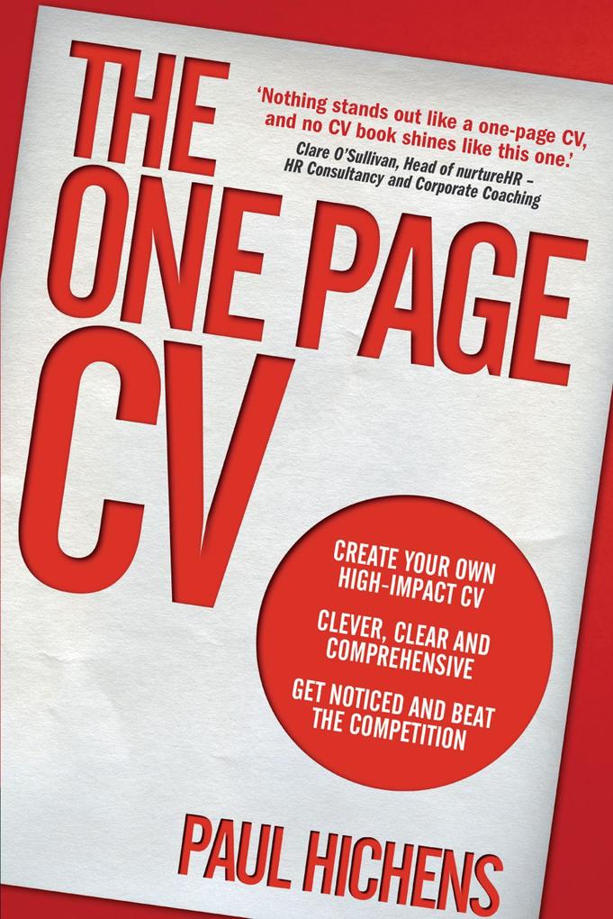 One Page CV The