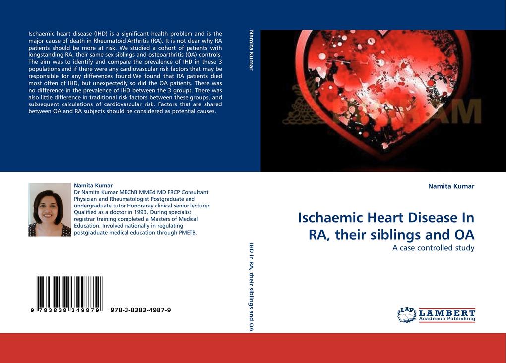 Ischaemic Heart Disease In RA their siblings and OA