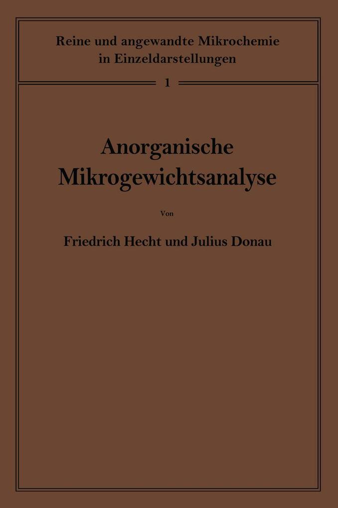 Anorganische Mikrogewichtsanalyse
