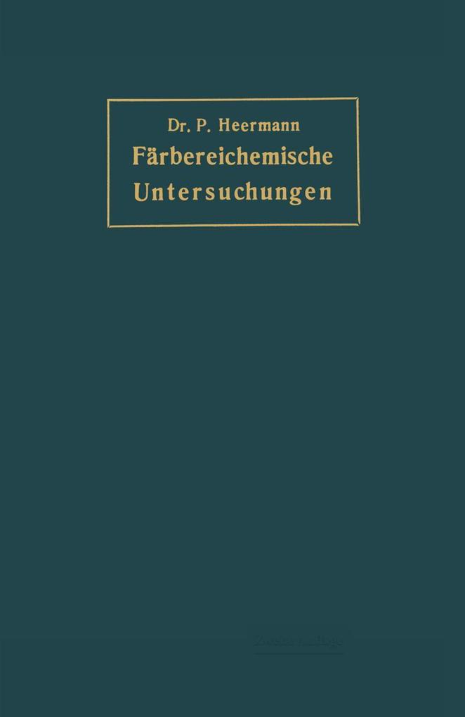 Färbereichemische Untersuchungen