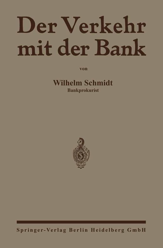 Der Verkehr mit der Bank