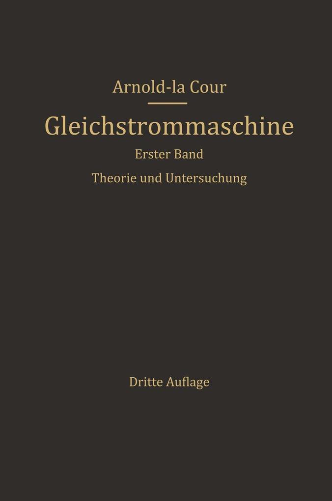 Die Gleichstrommaschine