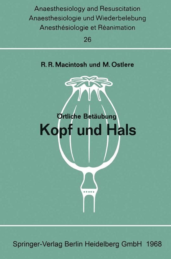 Örtliche Betäubung Kopf und Hals