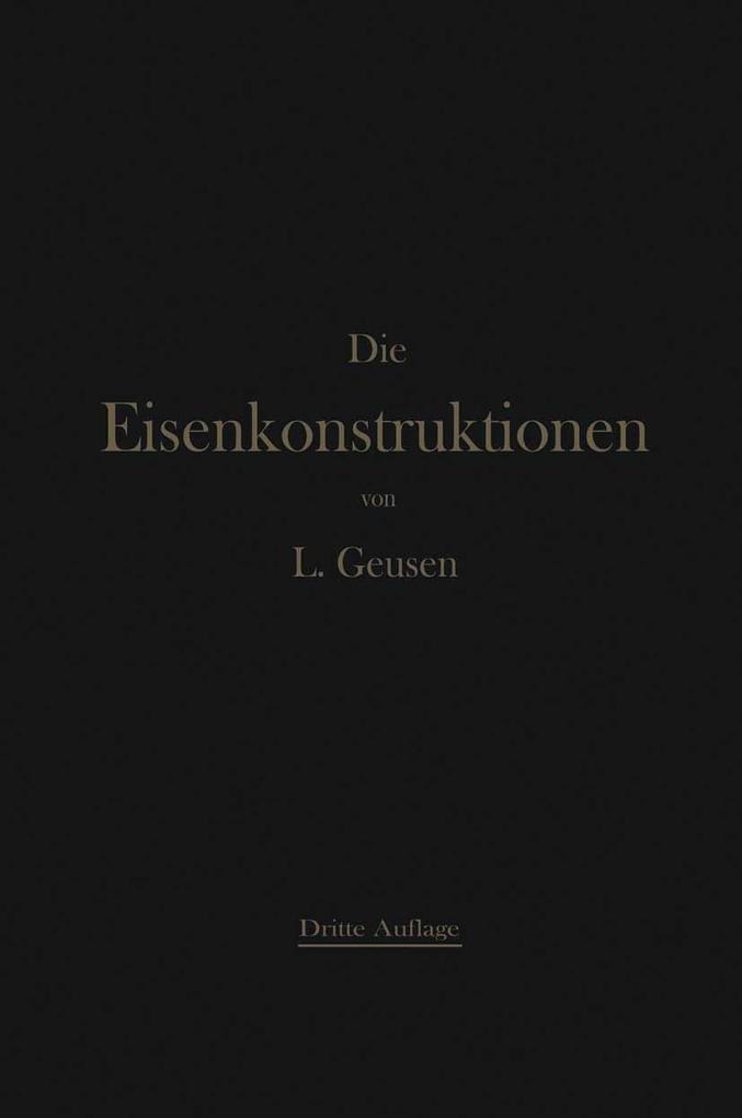 Die Eisenkonstruktionen