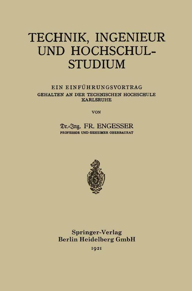 Technik Ingenieur und Hochschulstudium