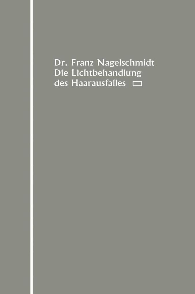 Die Lichtbehandlung des Haarausfalles