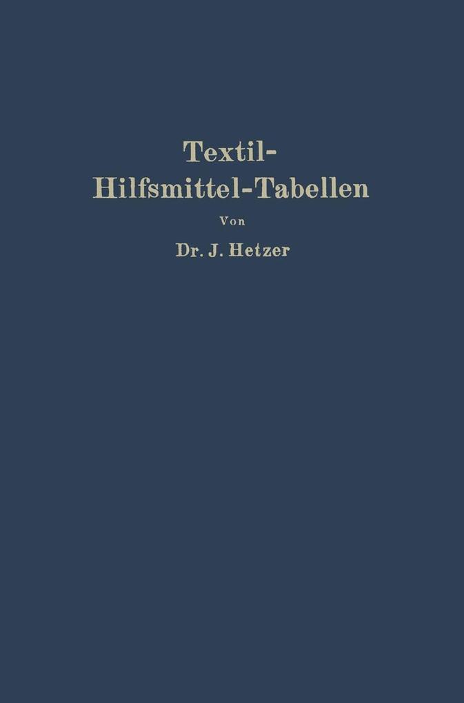 Textil-Hilfsmittel-Tabellen
