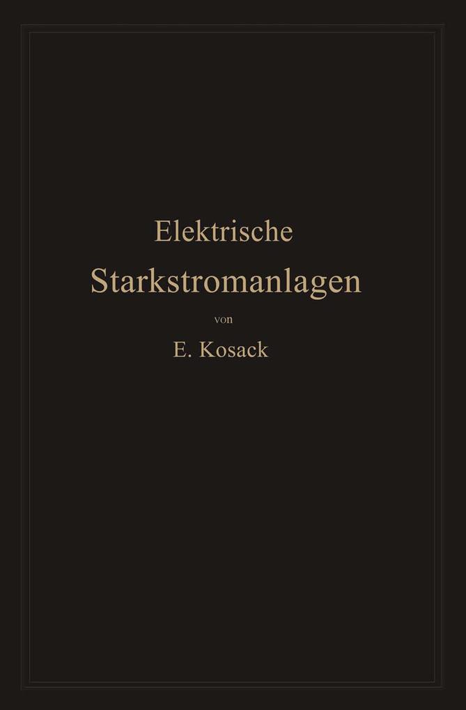 Elektrische Starkstromanlagen