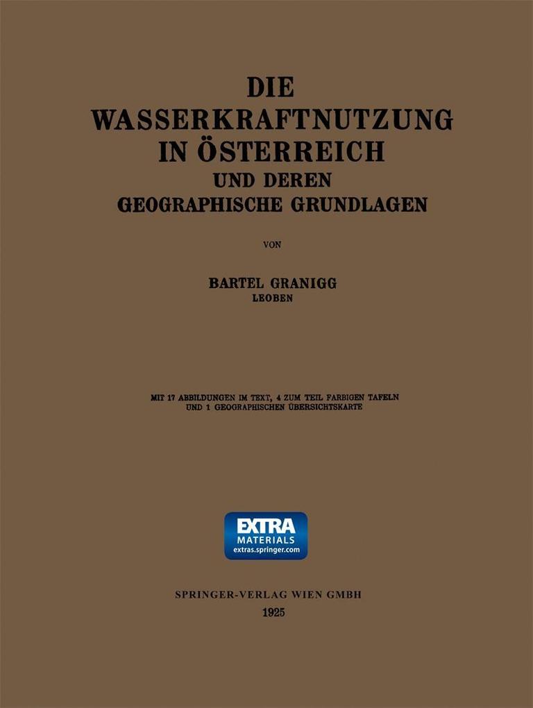 Die Wasserkraftnutzung in Österreich