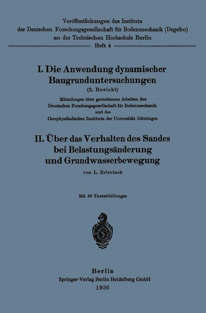 Die Anwendung dynamischer Baugrunduntersuchungen