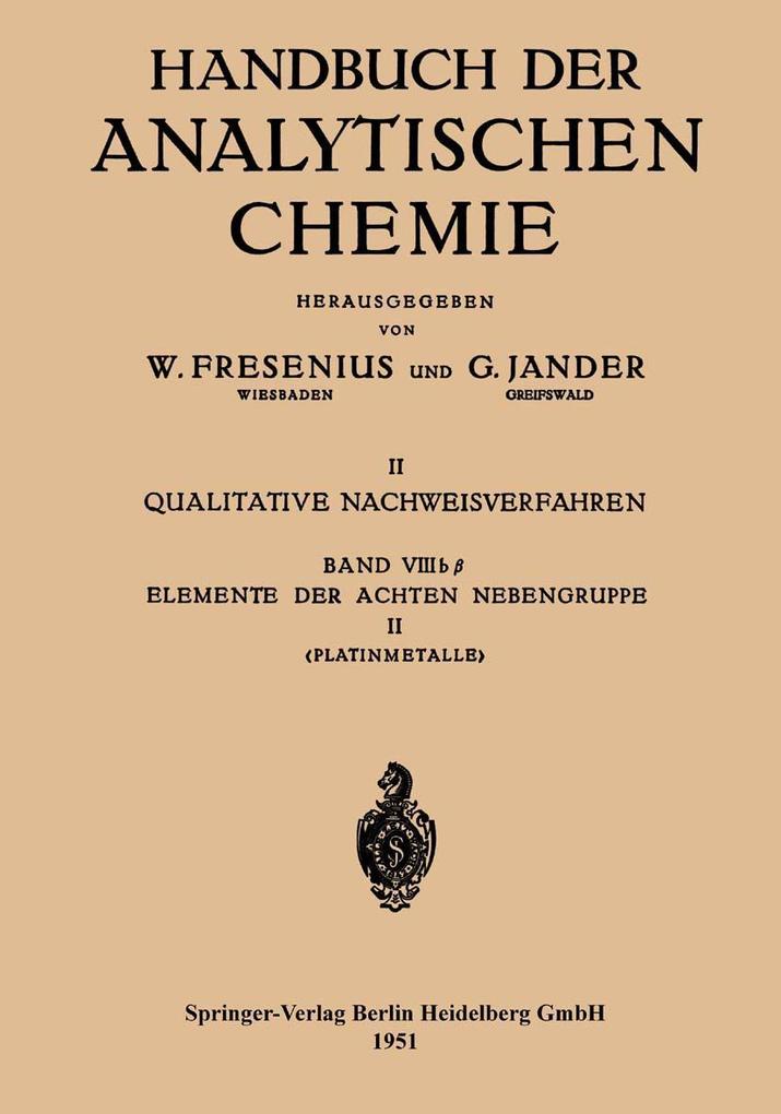 Elemente der Achten Nebengruppe