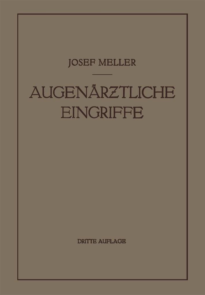 Augenärztliche Eingriffe