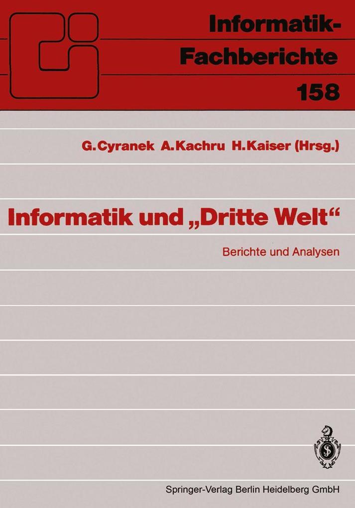 Informatik und 'Dritte Welt'