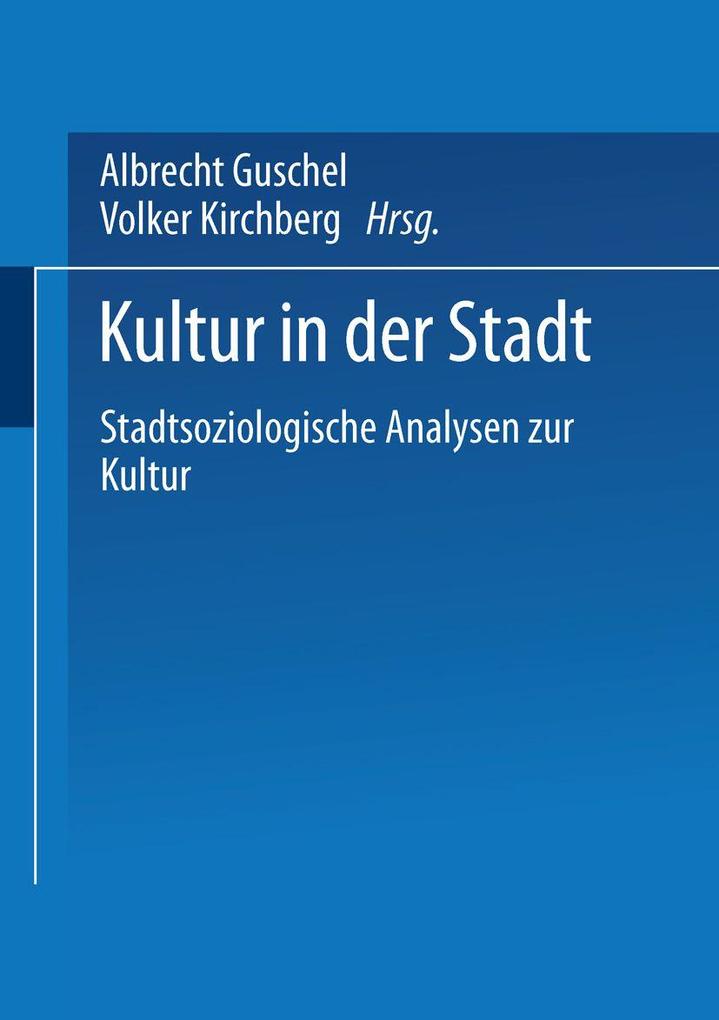 Kultur in der Stadt