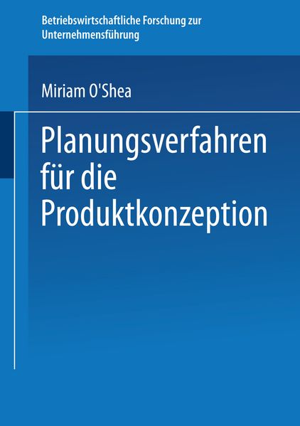 Planungsverfahren für die Produktkonzeption