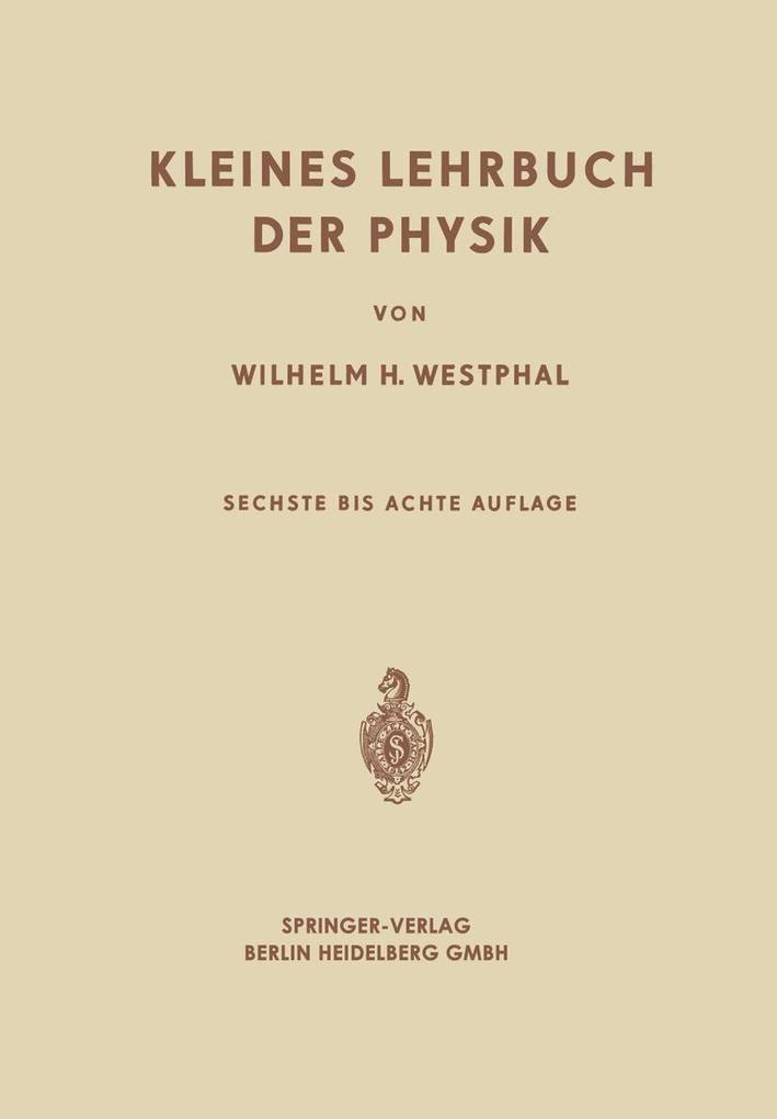 Kleines Lehrbuch der Physik