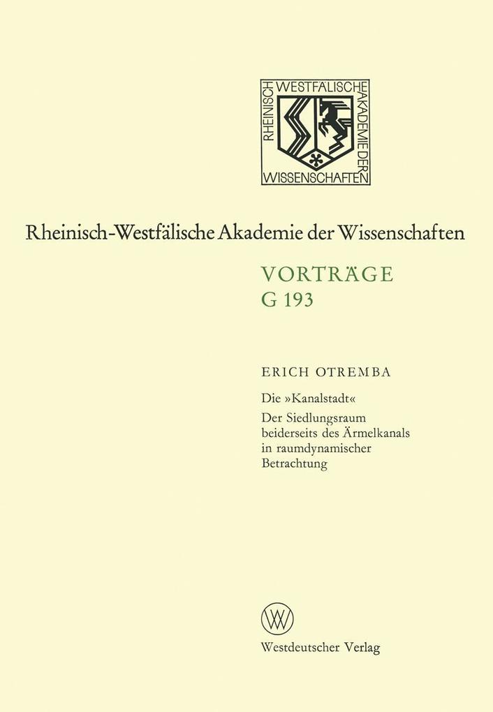 Die 'Kanalstadt'