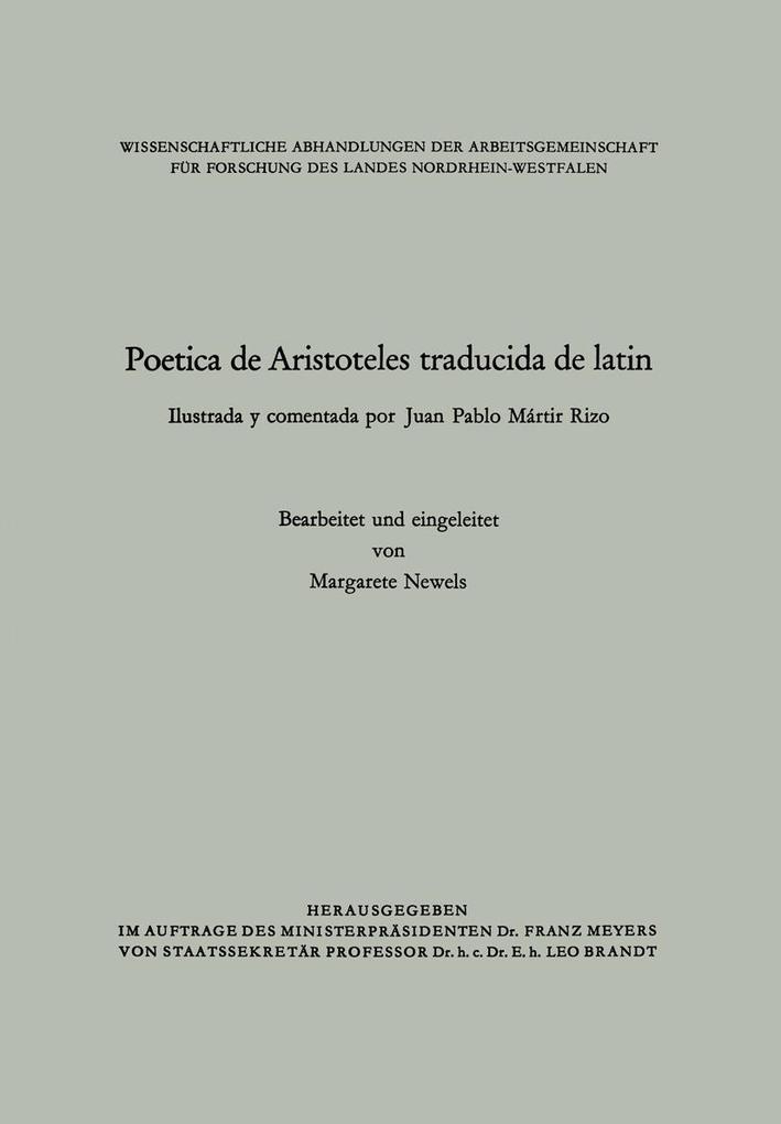 Poetica de Aristoteles traducida de latin