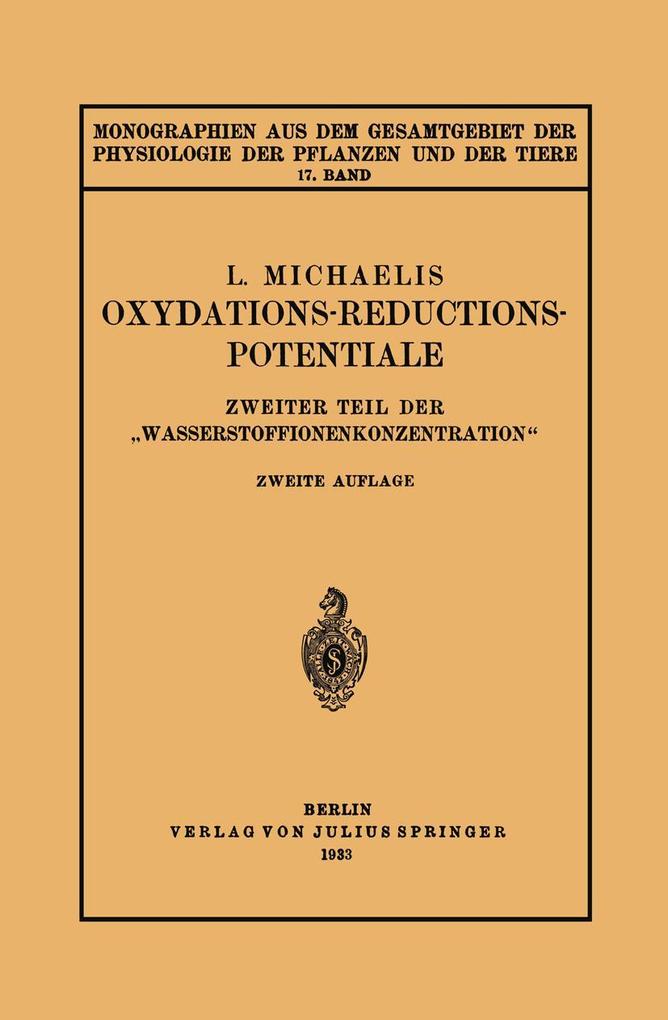 Oxydations-Reductions-Potentiale