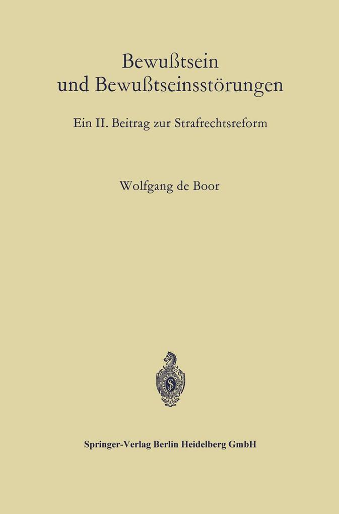 Bewußtsein und Bewußtseinsstörungen