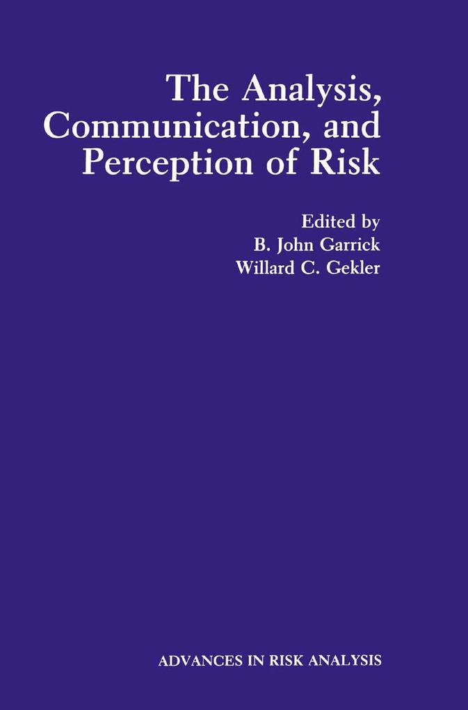 The Analysis Communication and Perception of Risk