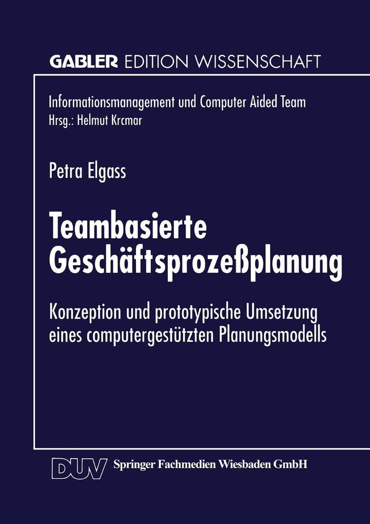 Teambasierte Geschäftsprozeßplanung