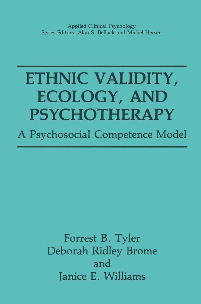 Ethnic Validity Ecology and Psychotherapy