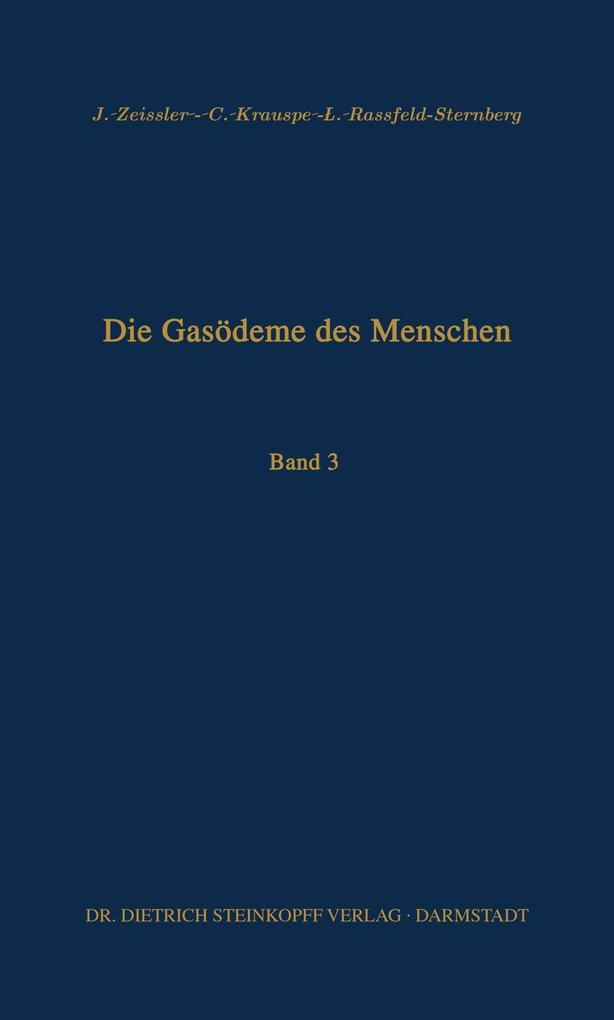 Die Gasödeme des Menschen