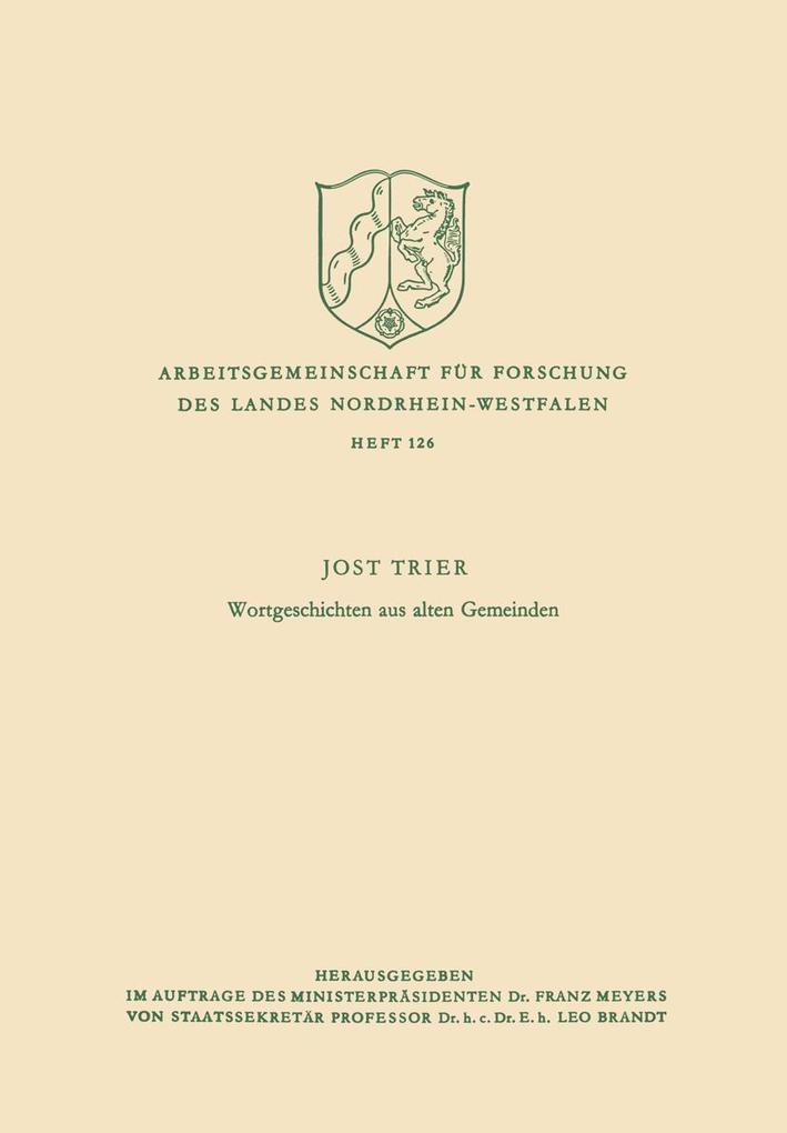 Wortgeschichten aus alten Gemeinden