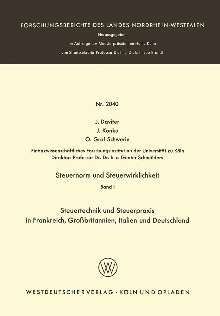 Steuernorm und Steuerwirklichkeit