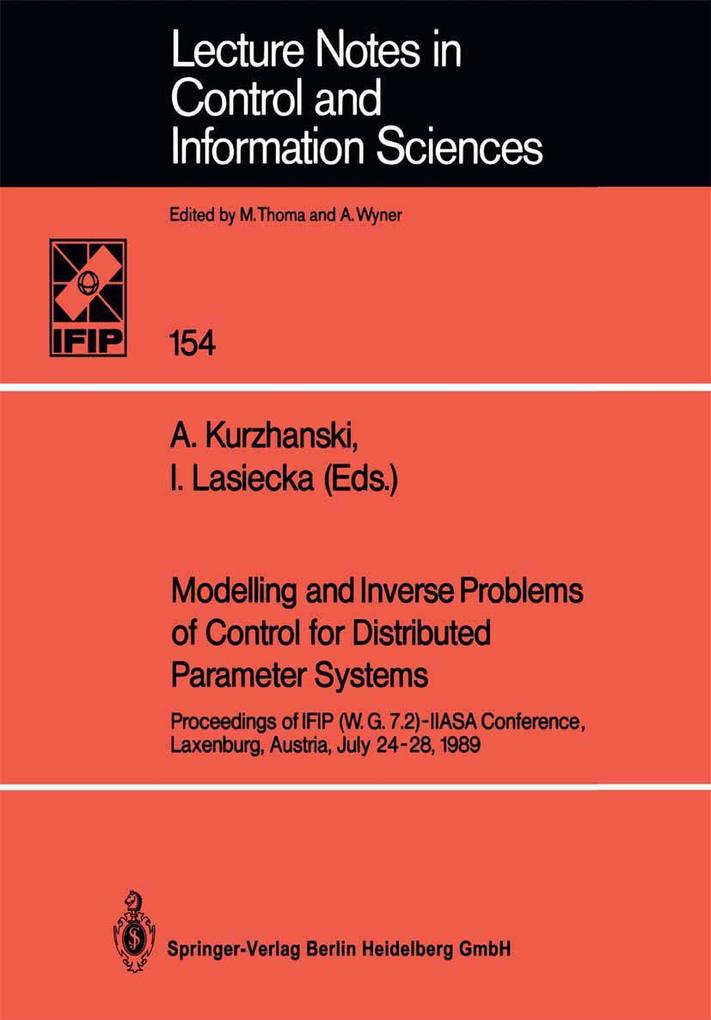 Modelling and Inverse Problems of Control for Distributed Parameter Systems