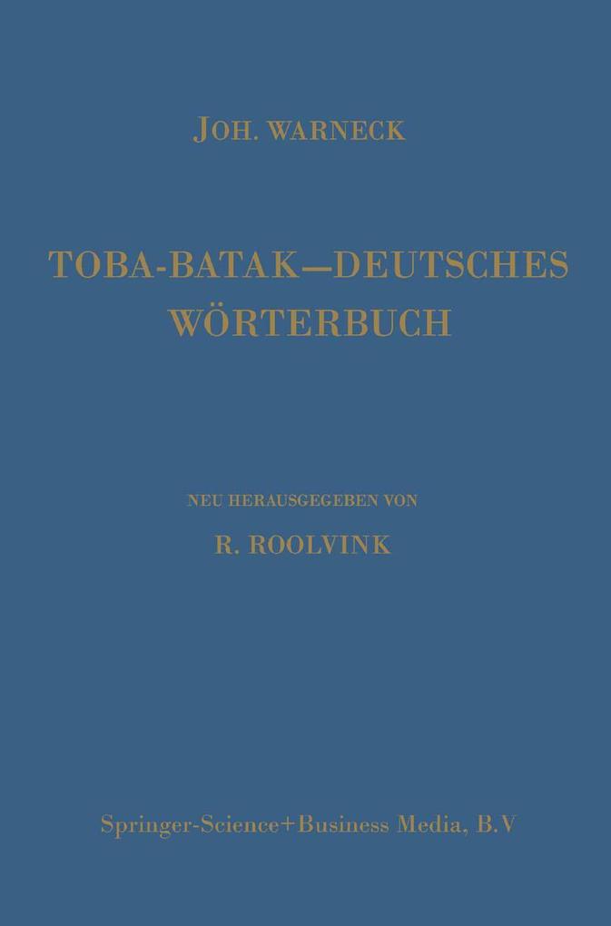 Toba-Batak-Deutsches Wörterbuch