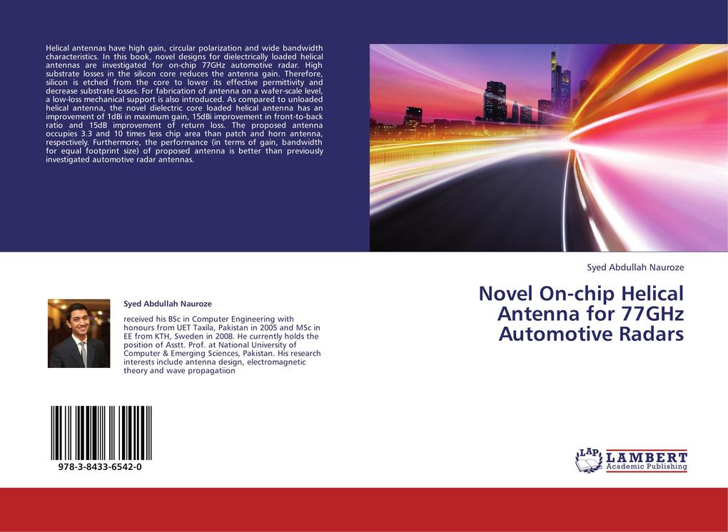 Novel On-chip Helical Antenna for 77GHz Automotive Radars