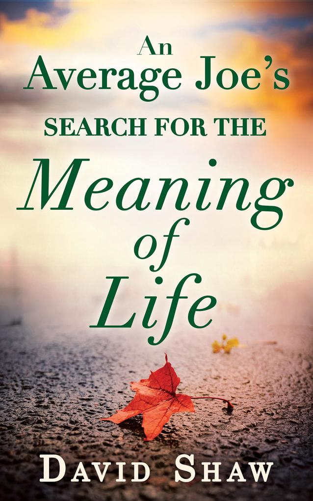 An Average Joe‘s Search For The Meaning Of Life