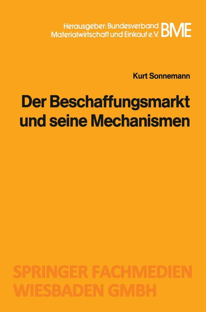 Der Beschaffungsmarkt und seine Mechanismen