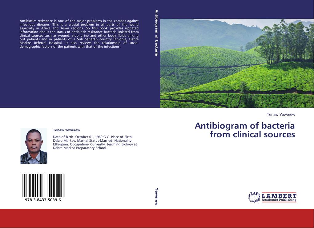 Antibiogram of bacteria from clinical sources