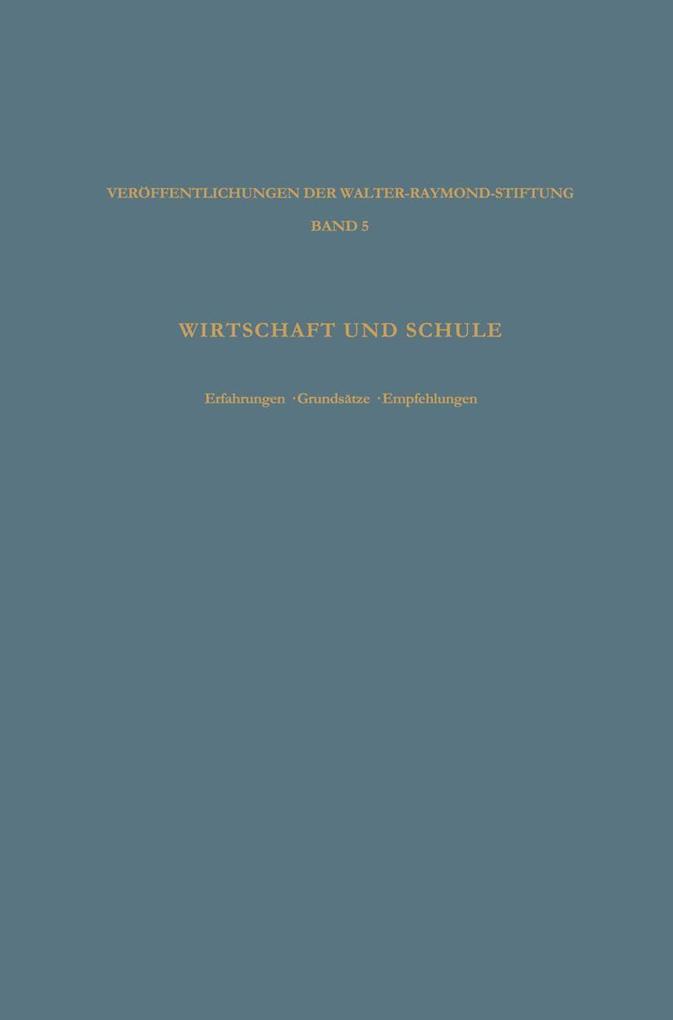 Wirtschaft und Schule