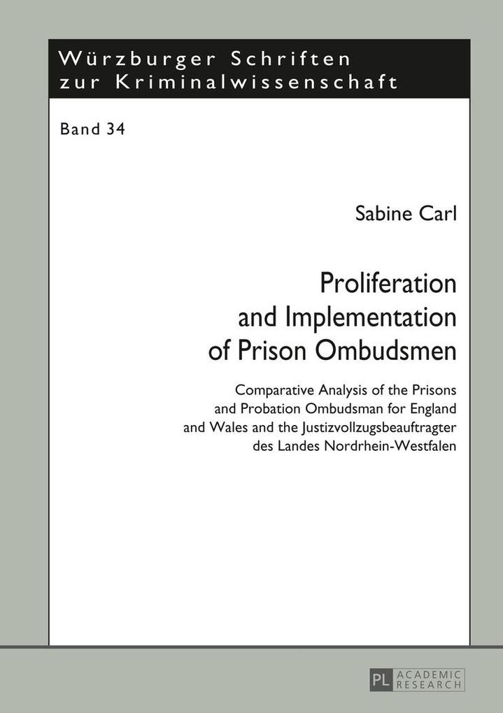 Proliferation and Implementation of Prison Ombudsmen - Sabine Carl