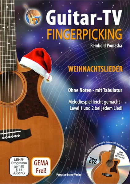 Guitar-TV: Fingerpicking - Weihnachtslieder (mit DVD)