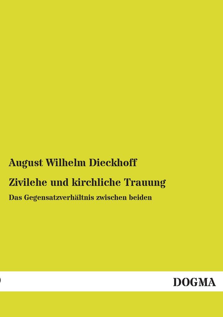 Zivilehe und kirchliche Trauung