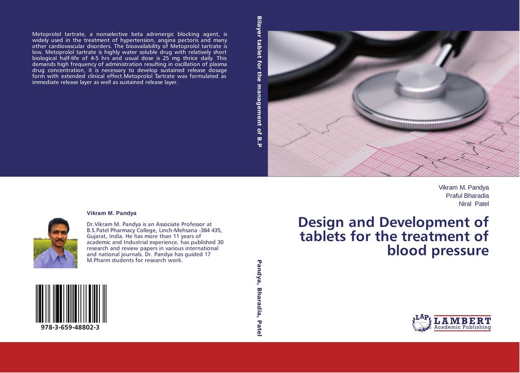  and Development of tablets for the treatment of blood pressure