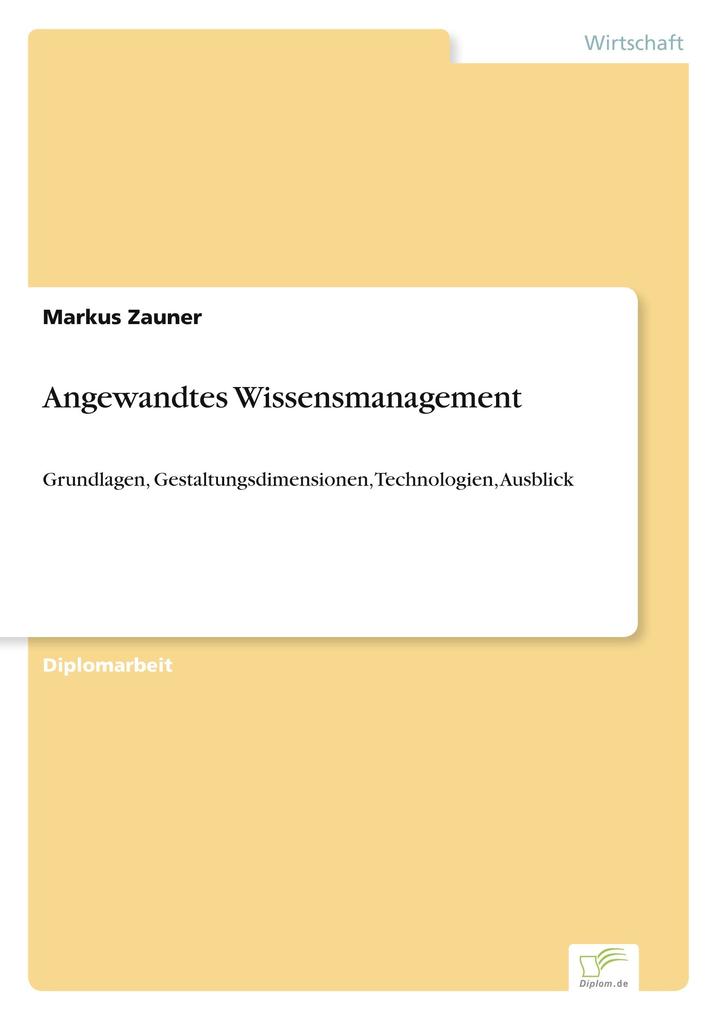 Angewandtes Wissensmanagement