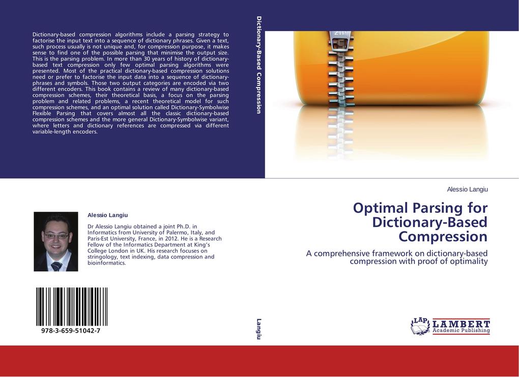 Optimal Parsing for Dictionary-Based Compression