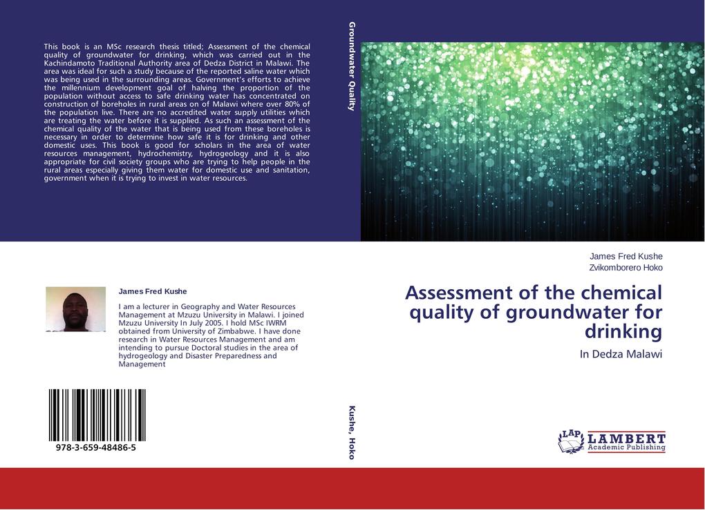 Assessment of the chemical quality of groundwater for drinking
