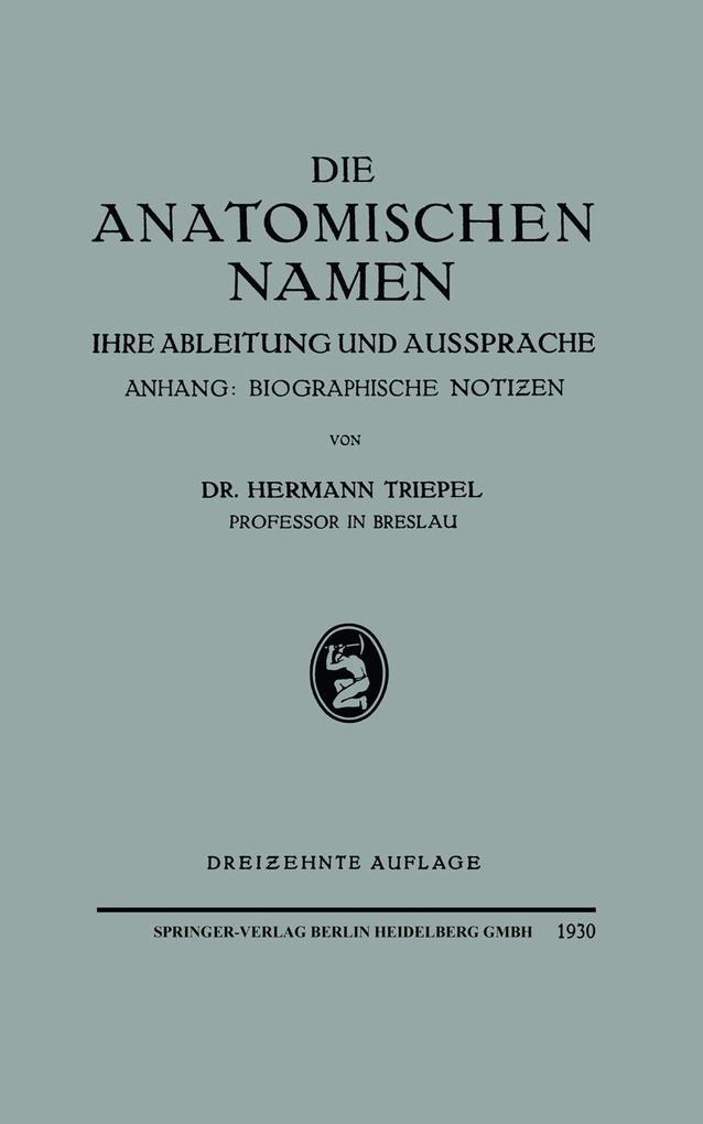 Die Anatomischen Namen
