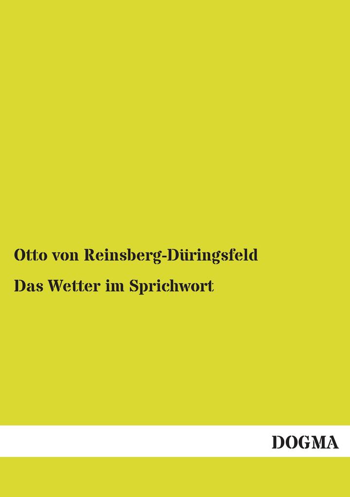 Das Wetter im Sprichwort